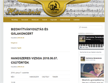 Tablet Screenshot of harmonia-zeneiskola.hu